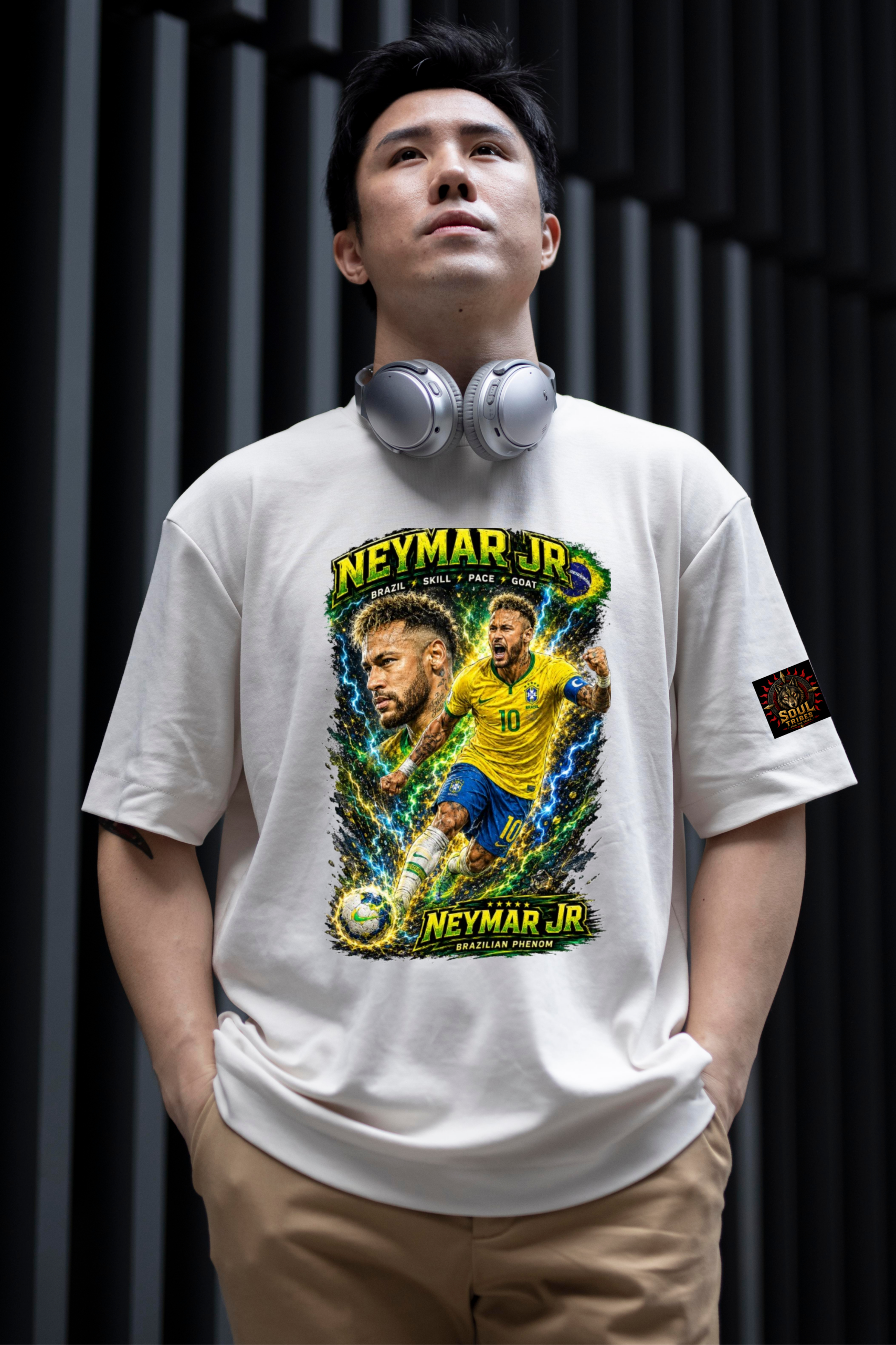 soul tribes unisex neymar jr brazil fifa 2026 oversized t shirt soul tribes unisex neymar jr brazil fifa 2026 oversized t shirt