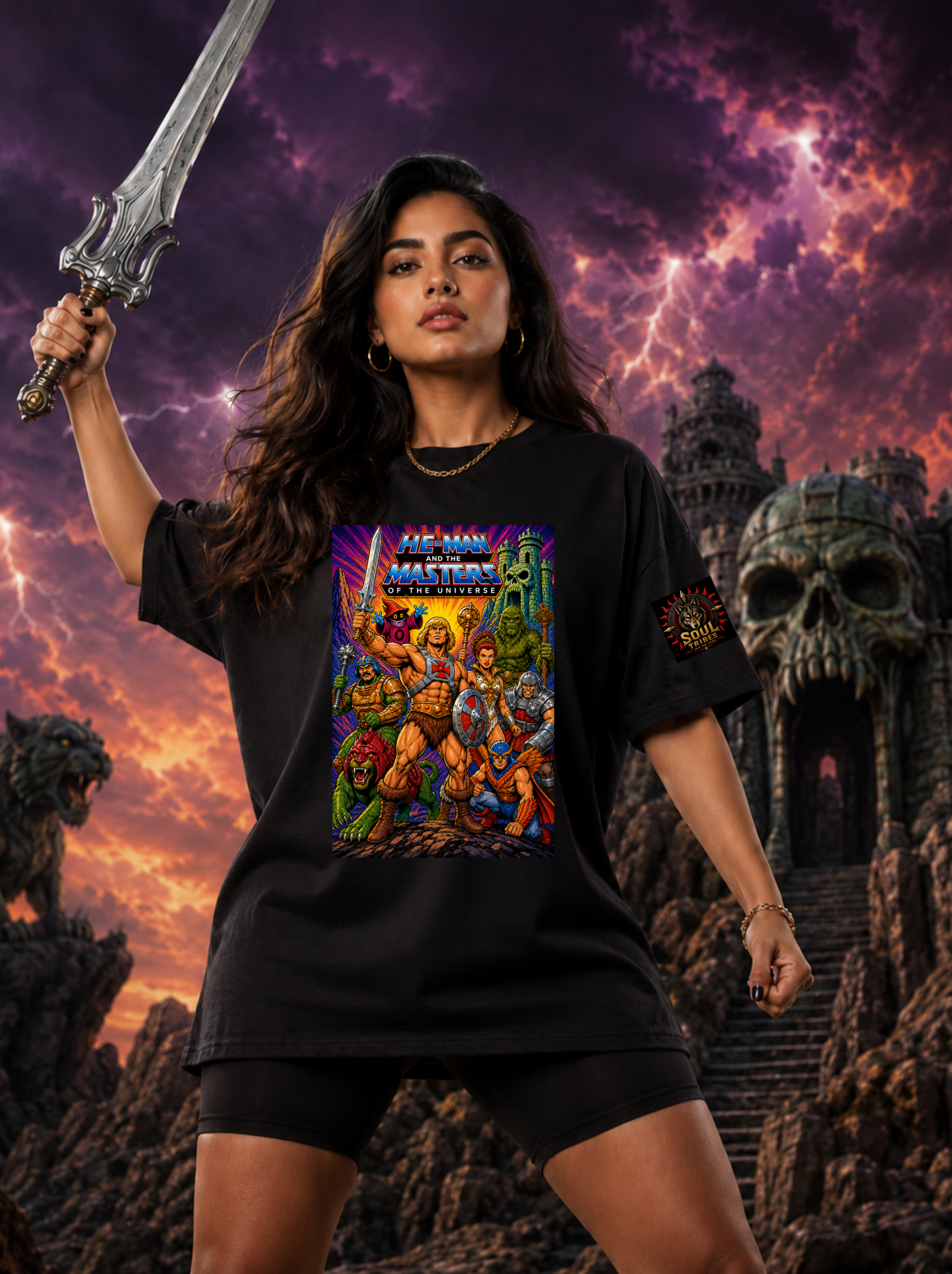 soul tribes he man and the master of universe oversized t shirt soul tribes he man and the master of universe oversized t shirt