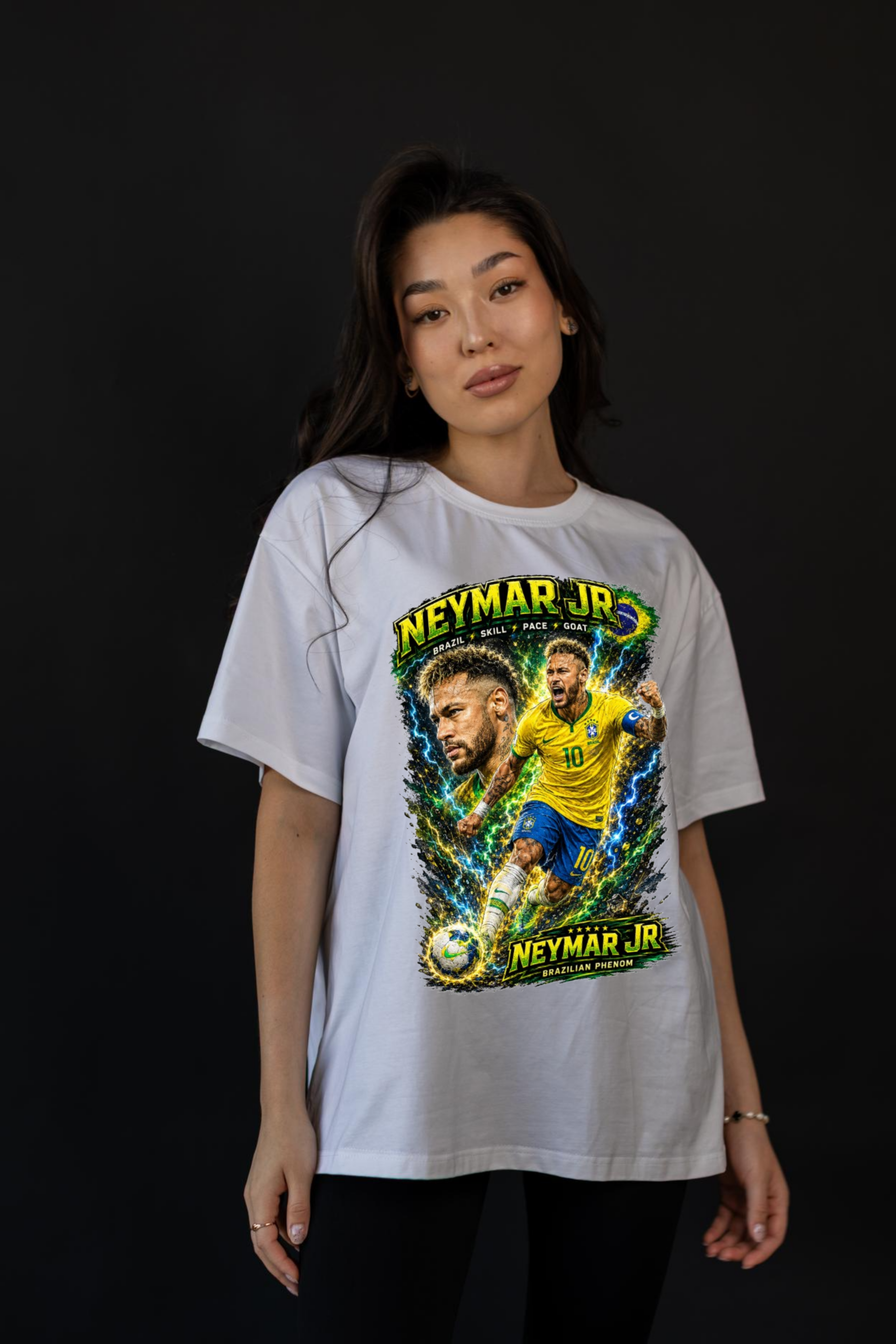 soul tribes unisex neymar jr brazil fifa 2026 oversized t shirt soul tribes unisex neymar jr brazil fifa 2026 oversized t shirt