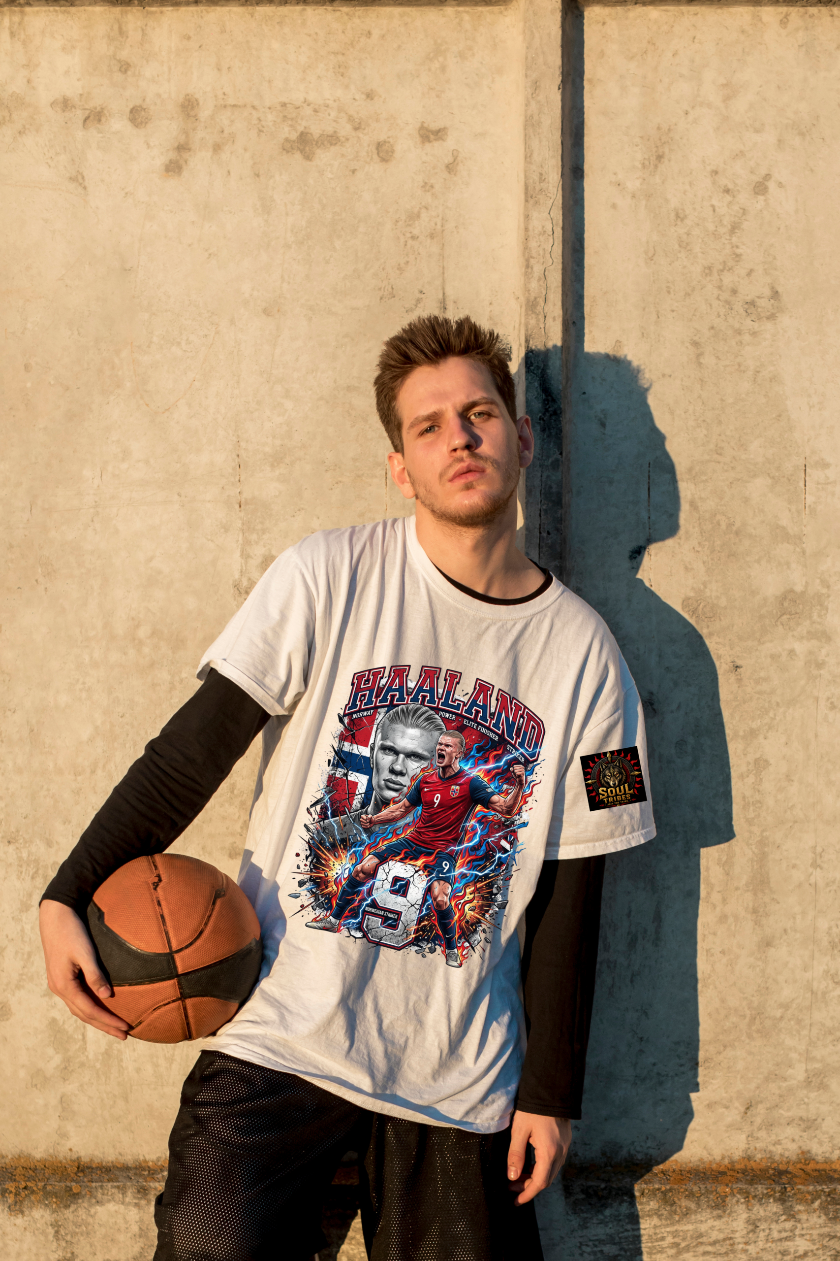 soul tribes unisex haaland norway fifa 2026 oversized t shirt soul tribes unisex haaland norway fifa 2026 oversized t shirt