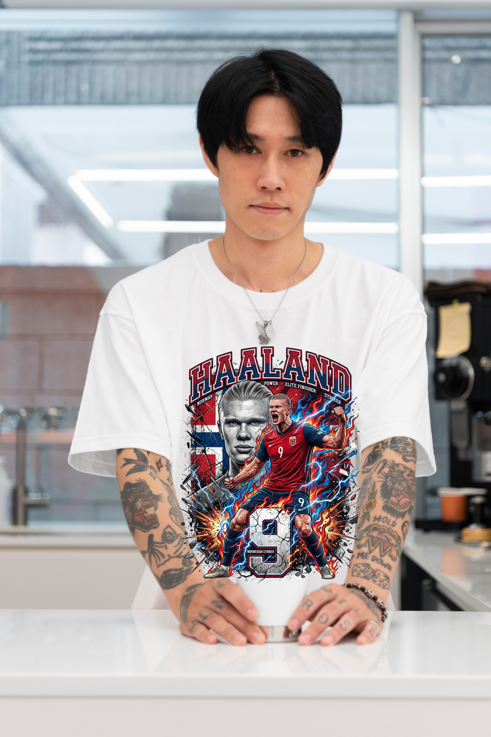 soul tribes unisex haaland norway fifa 2026 oversized t shirt soul tribes unisex haaland norway fifa 2026 oversized t shirt