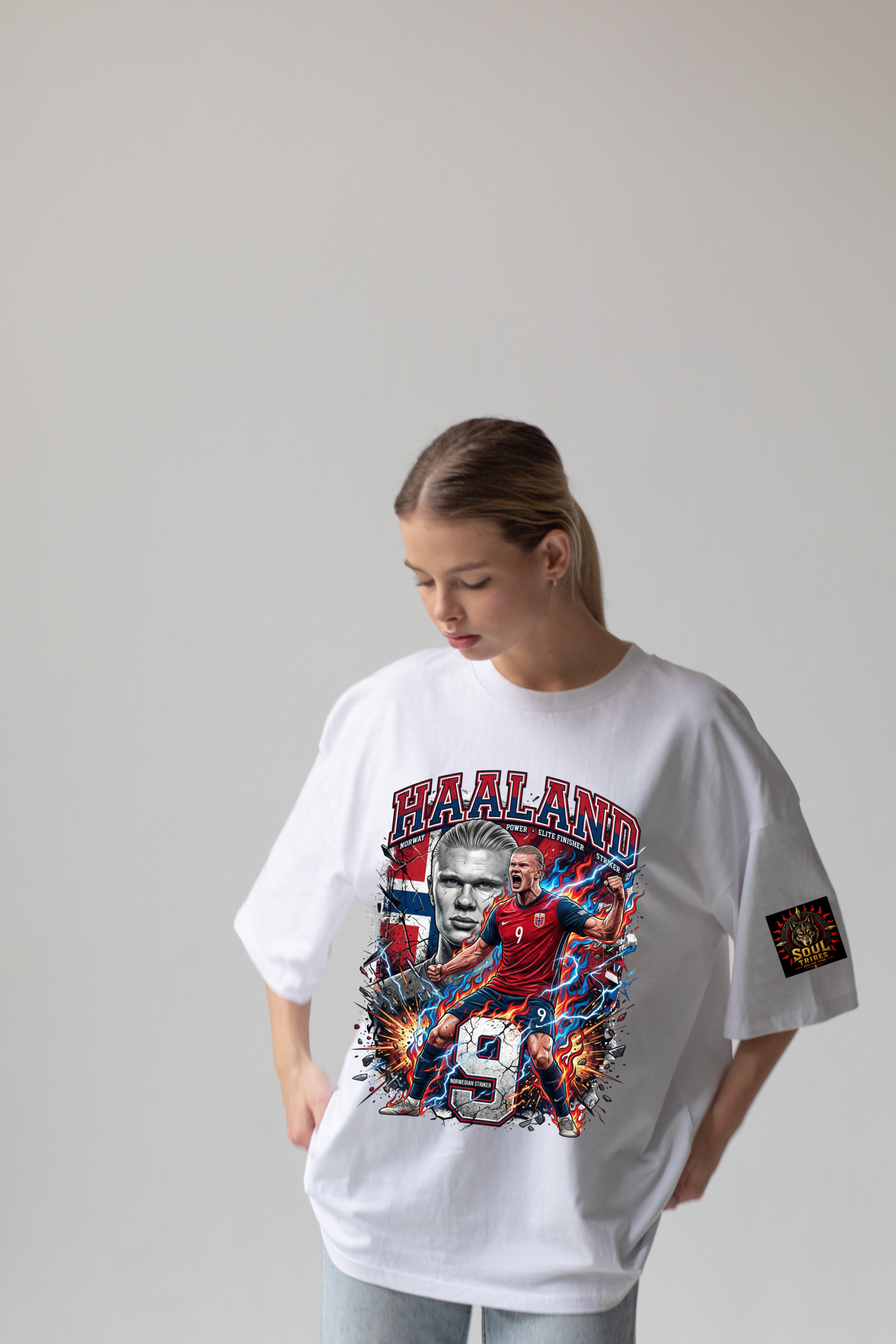 soul tribes unisex haaland norway fifa 2026 oversized t shirt soul tribes unisex haaland norway fifa 2026 oversized t shirt