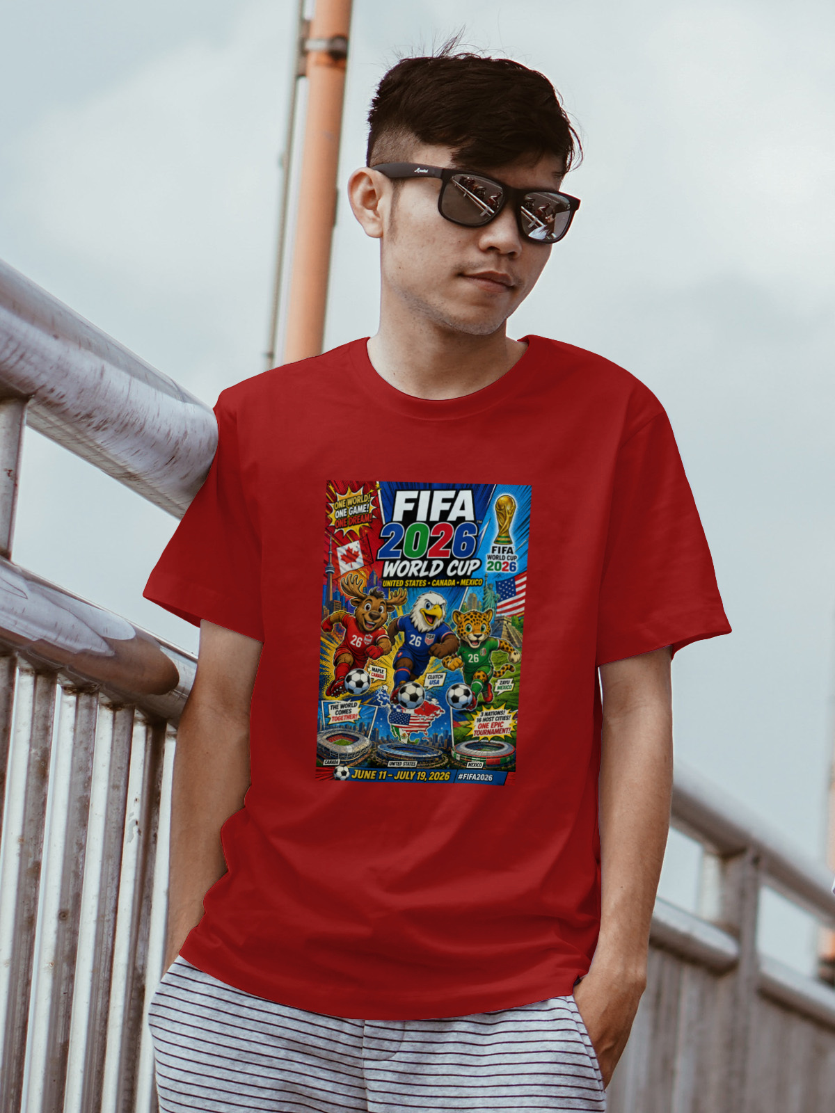 soul tribes unisex fifa 2026 mascots classic crew t shirt soul tribes unisex fifa 2026 mascots classic crew t shirt