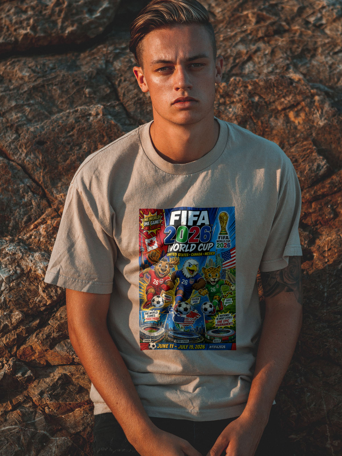 soul tribes unisex fifa 2026 mascots classic crew t shirt soul tribes unisex fifa 2026 mascots classic crew t shirt