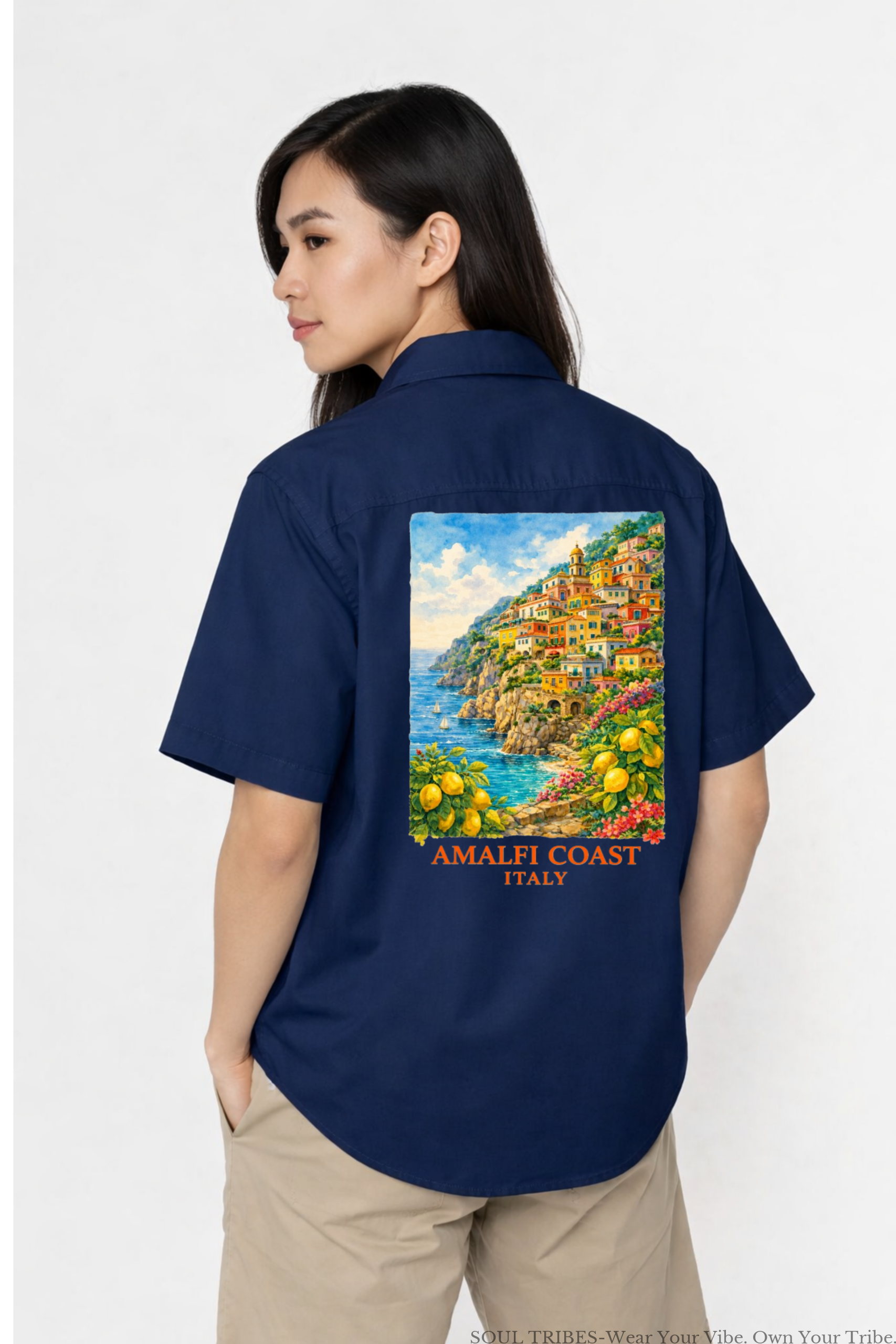 soul tribes unisex amalfi coast oversized shirt soul tribes unisex amalfi coast oversized shirt
