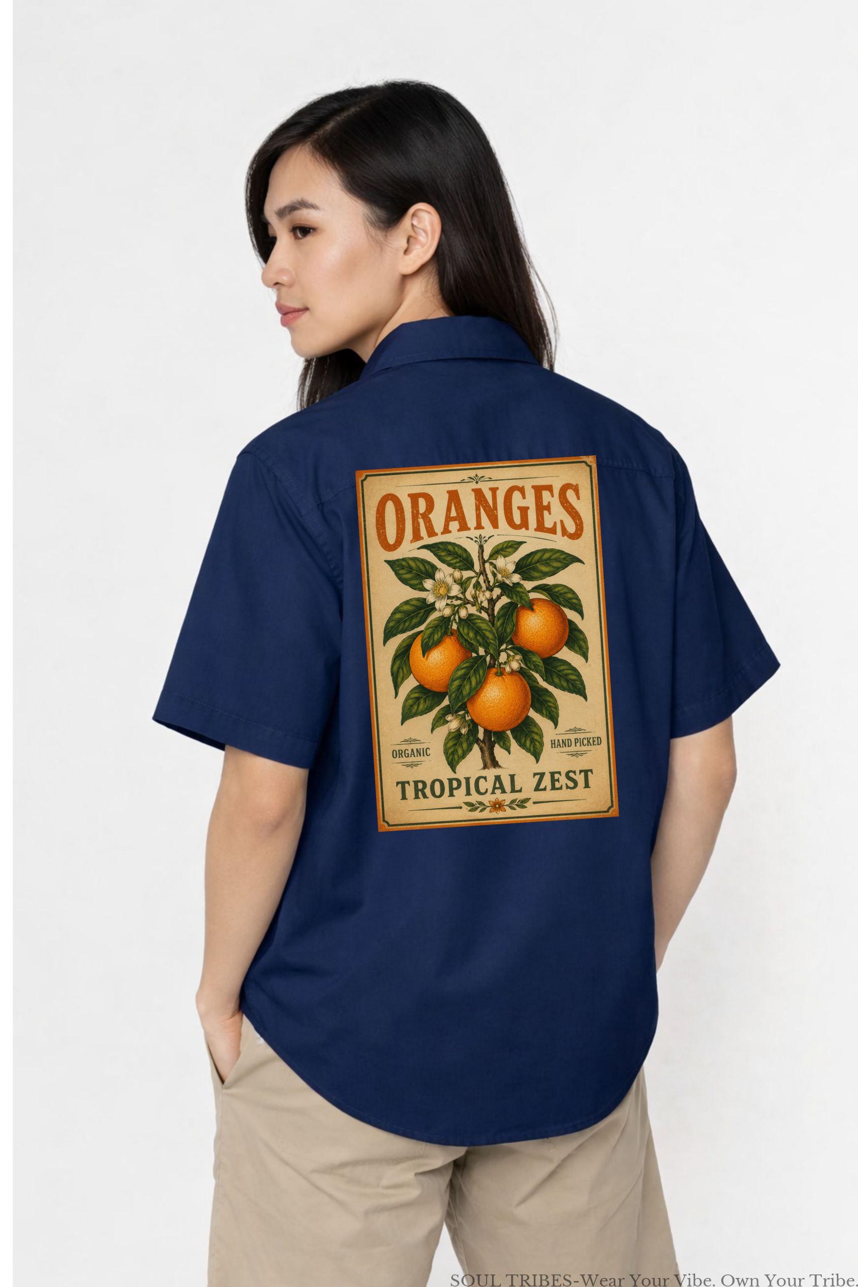 soul tribes unisex vintage orange tree oversized shirt soul tribes unisex vintage orange tree oversized shirt