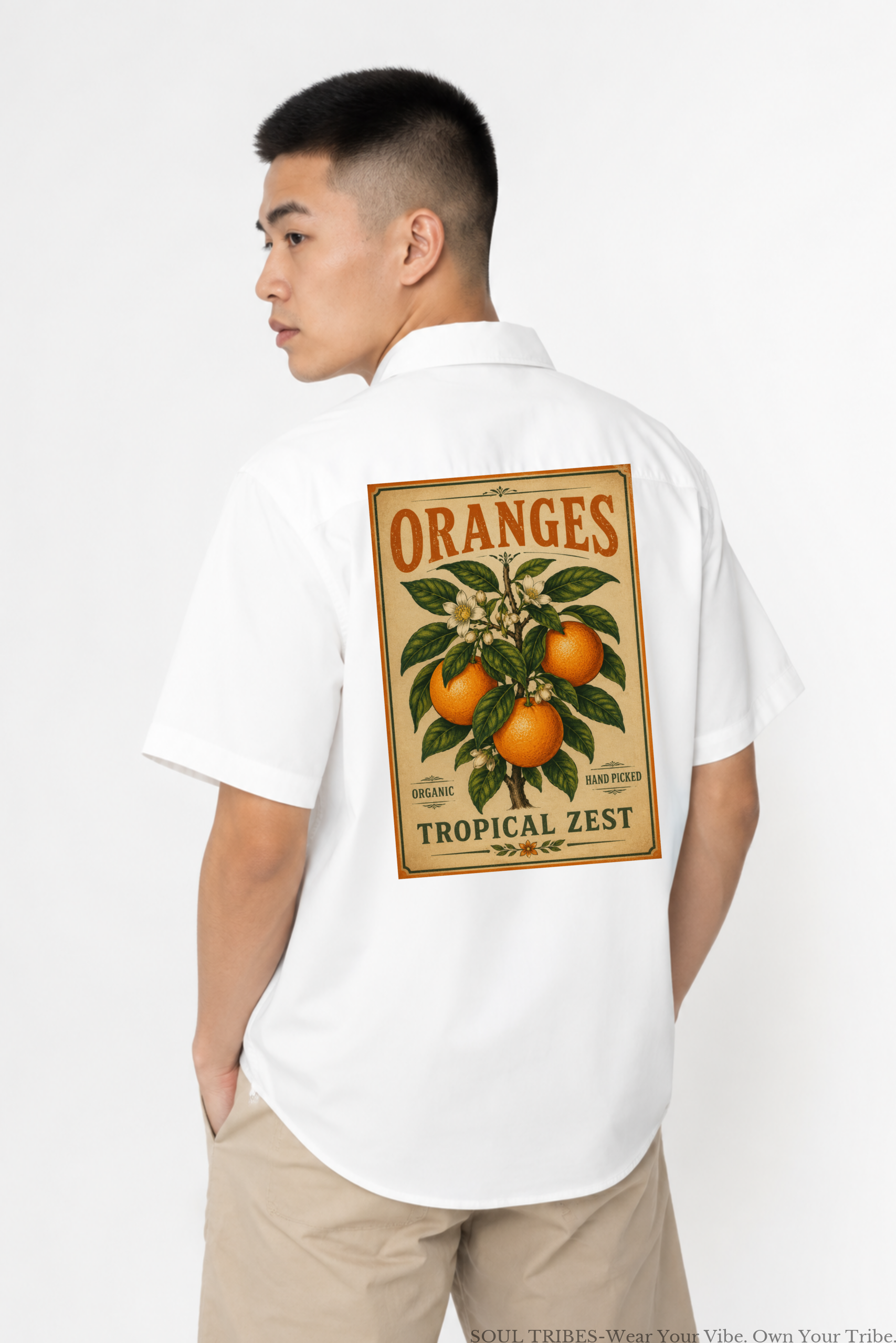soul tribes unisex vintage orange tree oversized shirt soul tribes unisex vintage orange tree oversized shirt