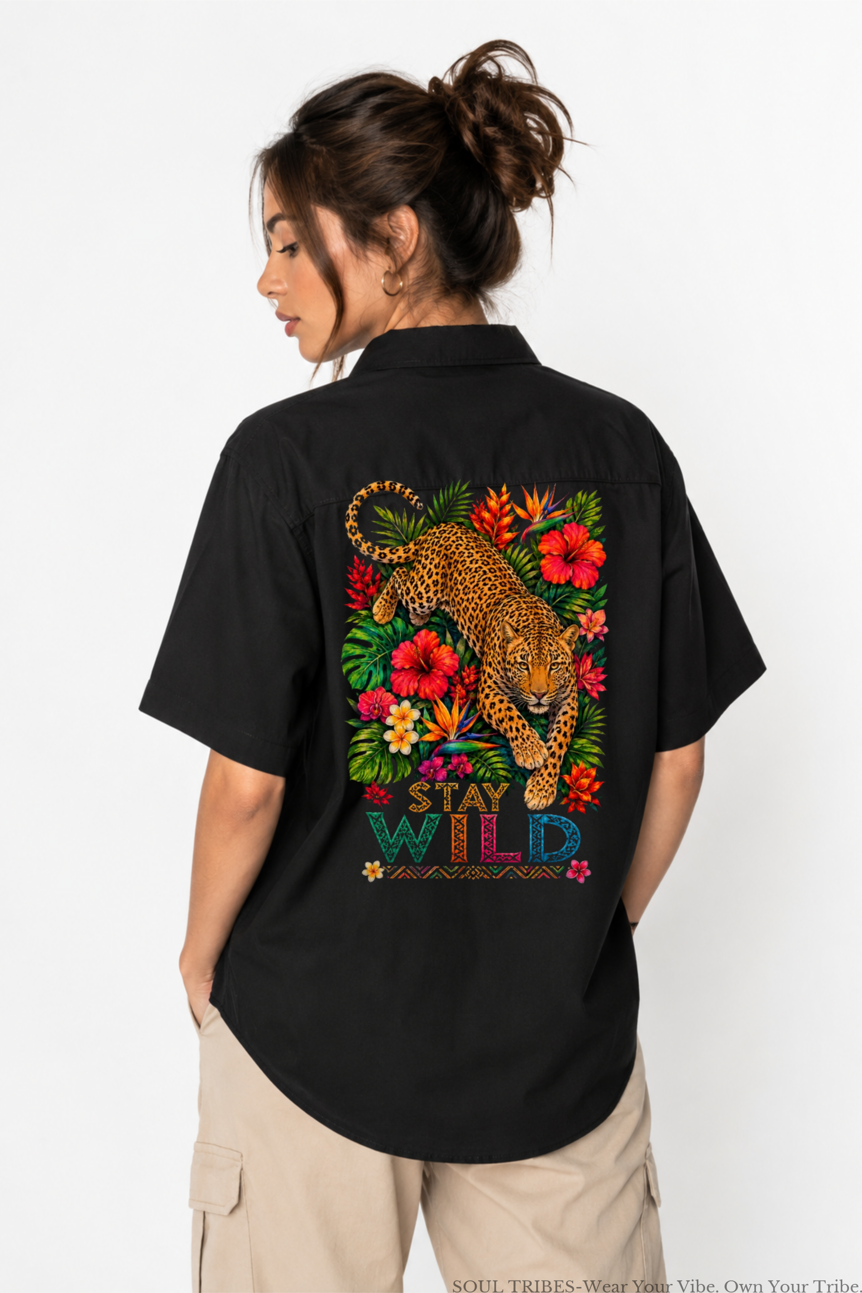 soul tribes unisex stay wild oversized shirt soul tribes unisex stay wild oversized shirt
