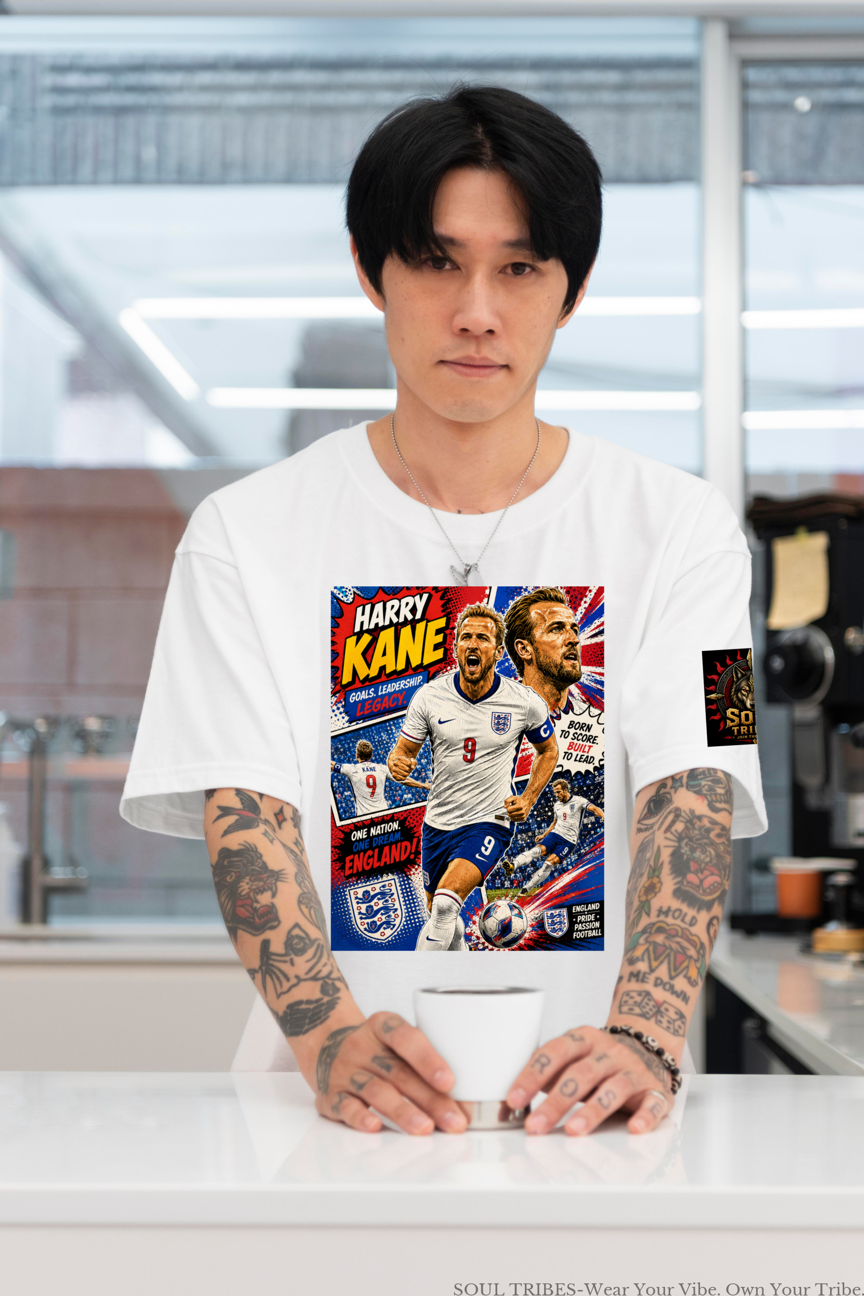 soul tribes unisex kane england fifa 2026 oversized t shirt soul tribes unisex kane england fifa 2026 oversized t shirt