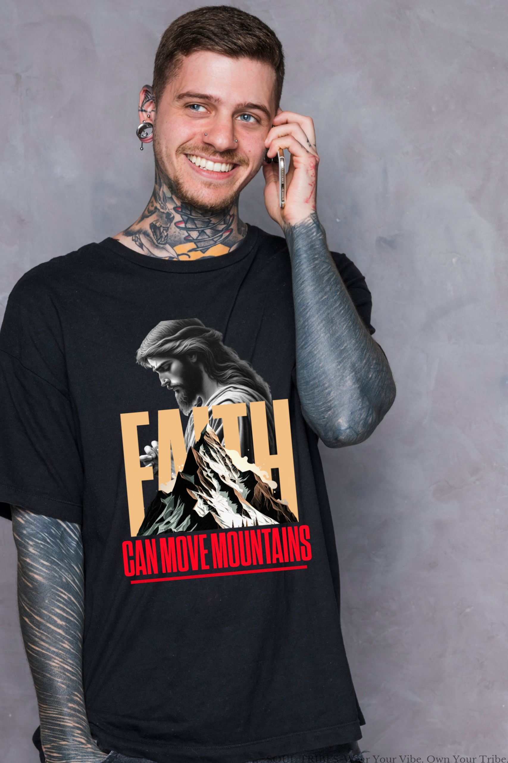 soul tribes unisex faith can move mountains oversized t shirt soul tribes unisex faith can move mountains oversized t shirt