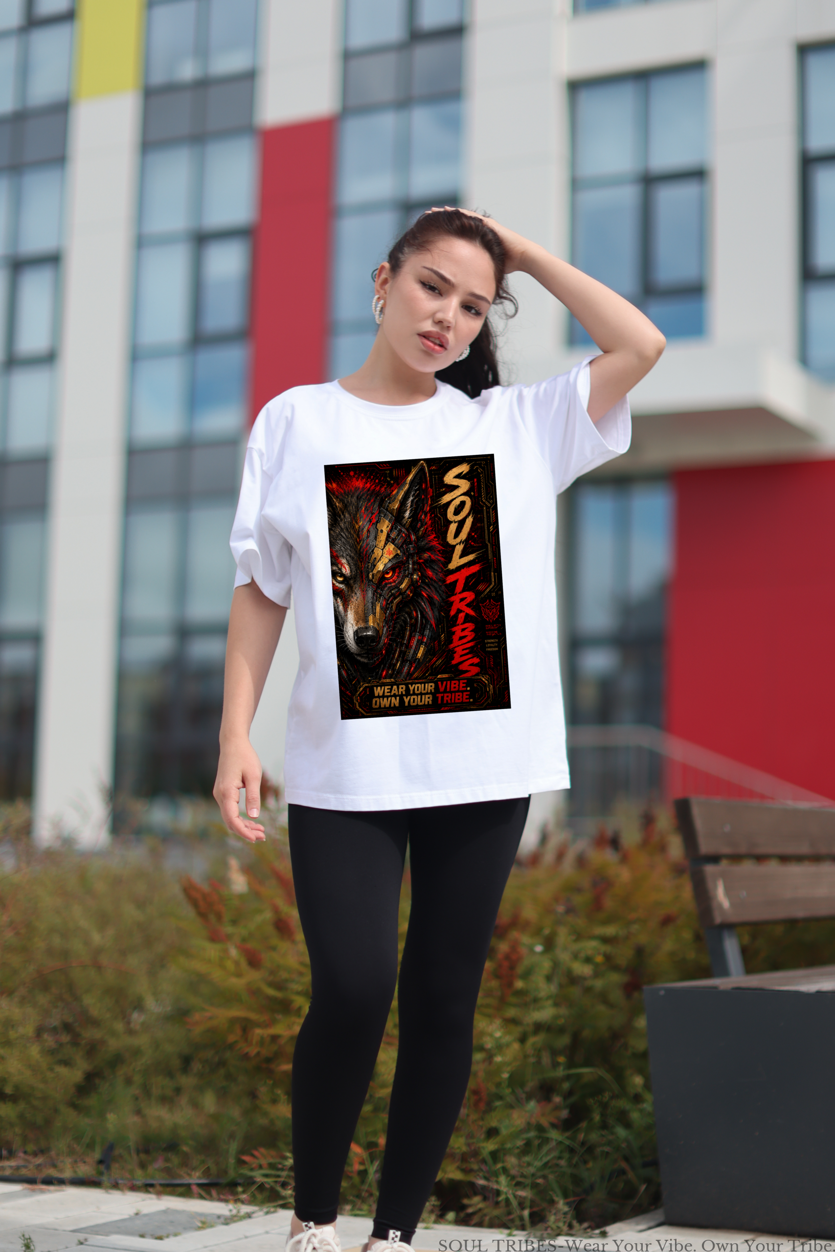 soul tribes mech wolf oversized t shirt soul tribes mech wolf oversized t shirt