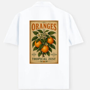 soul tribes unisex vintage orange tree oversized shirt