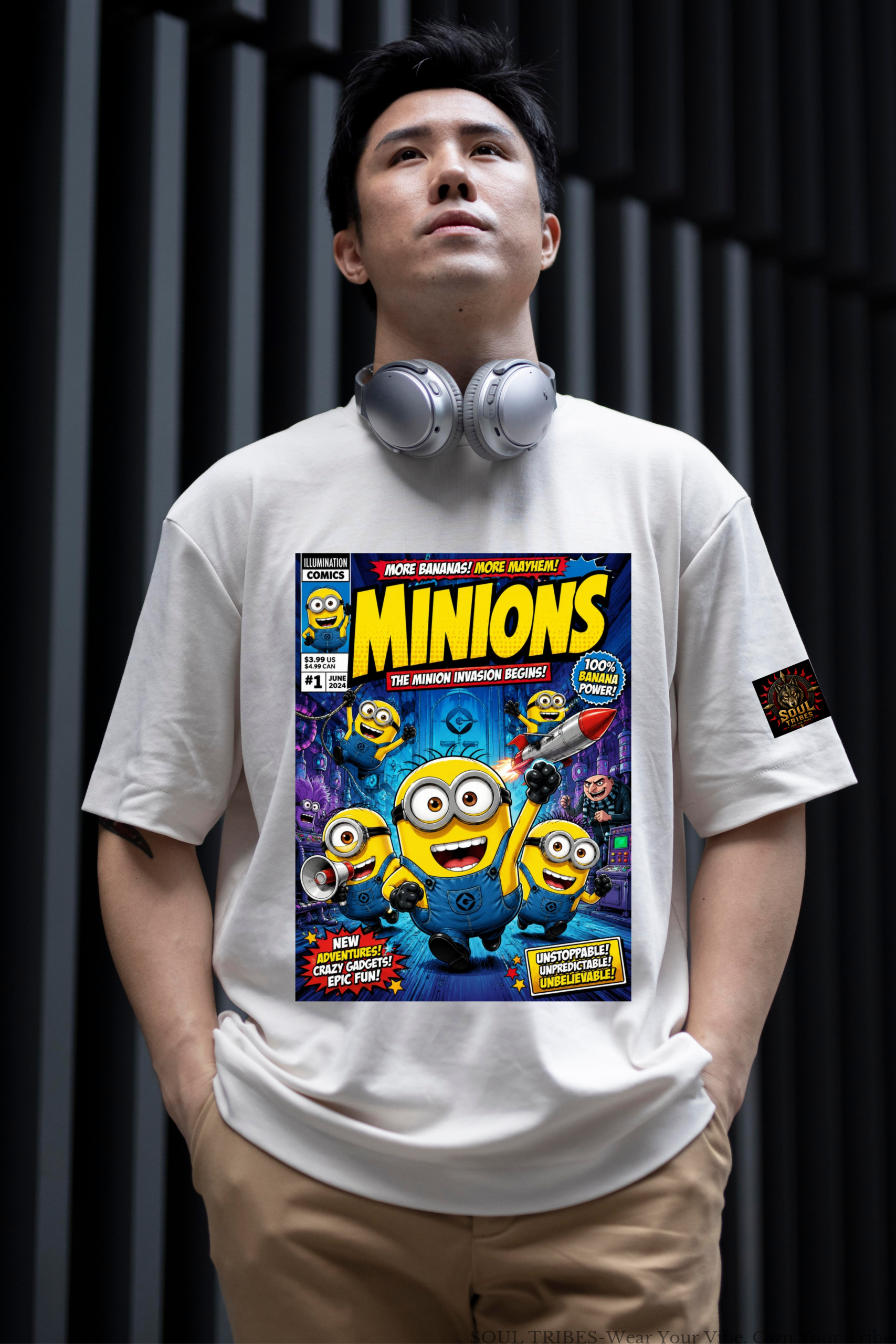 soul tribes unisex minions oversized graphic t shirt soul tribes unisex minions oversized graphic t shirt