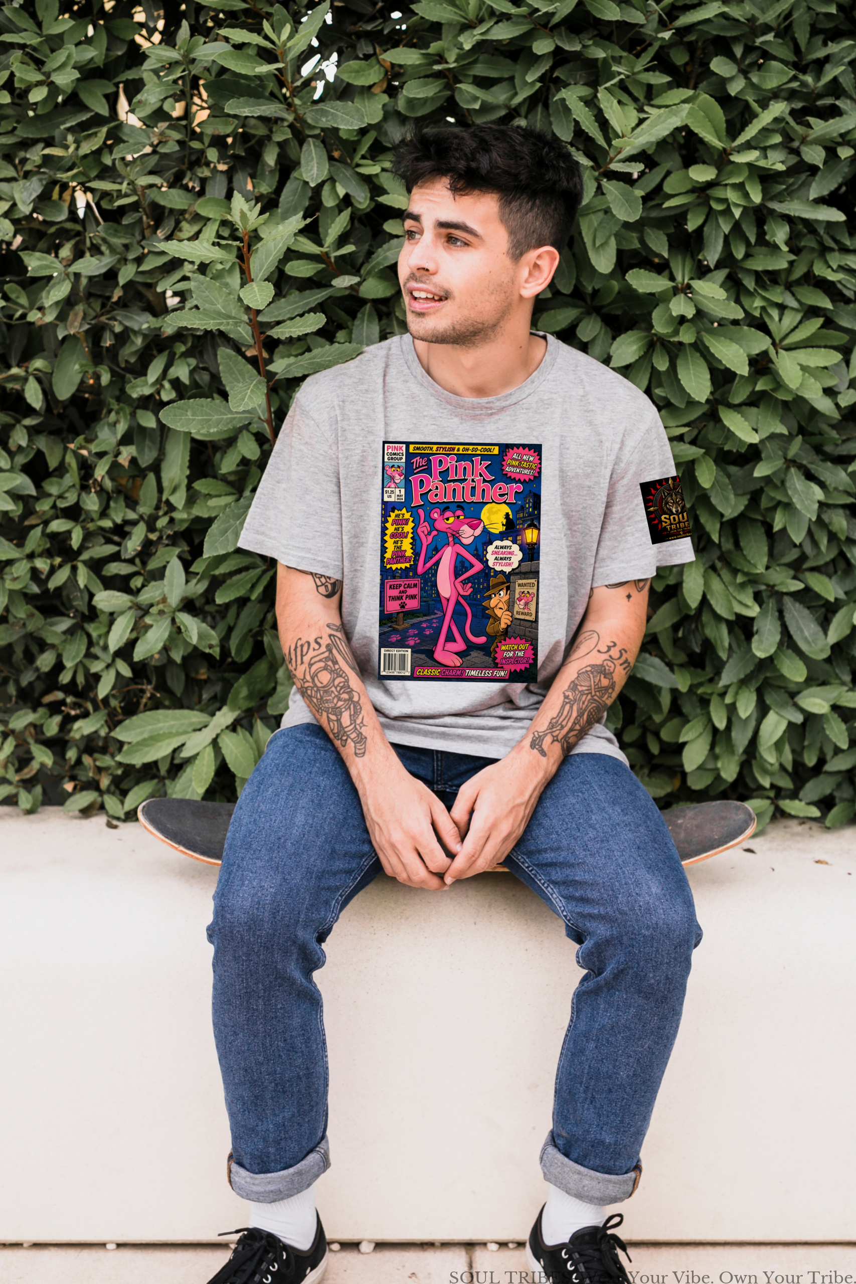 soul tribes unisex the pink panther oversized graphic t shirt soul tribes unisex the pink panther oversized graphic t shirt