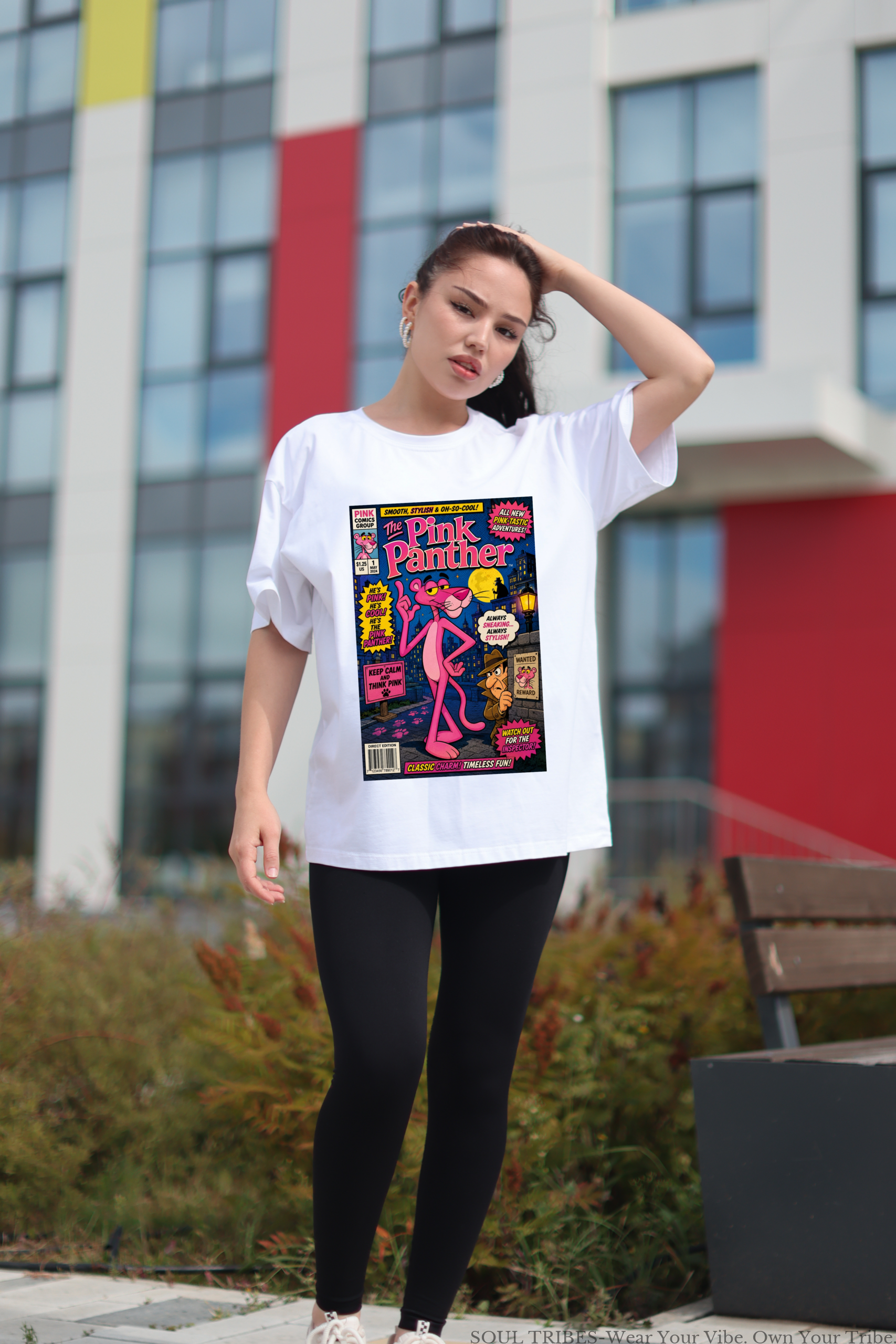 soul tribes unisex the pink panther oversized graphic t shirt soul tribes unisex the pink panther oversized graphic t shirt