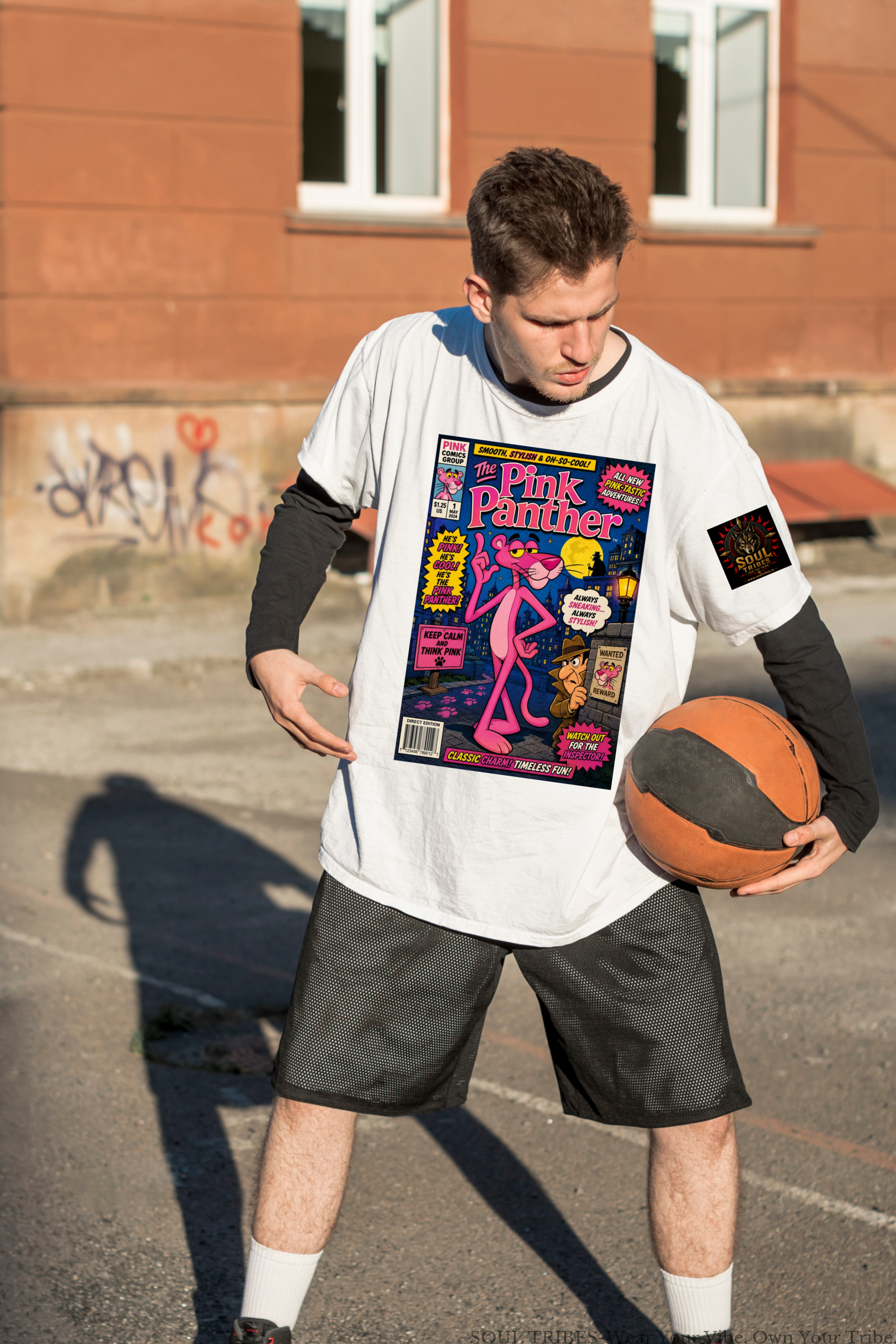 soul tribes unisex the pink panther oversized graphic t shirt soul tribes unisex the pink panther oversized graphic t shirt