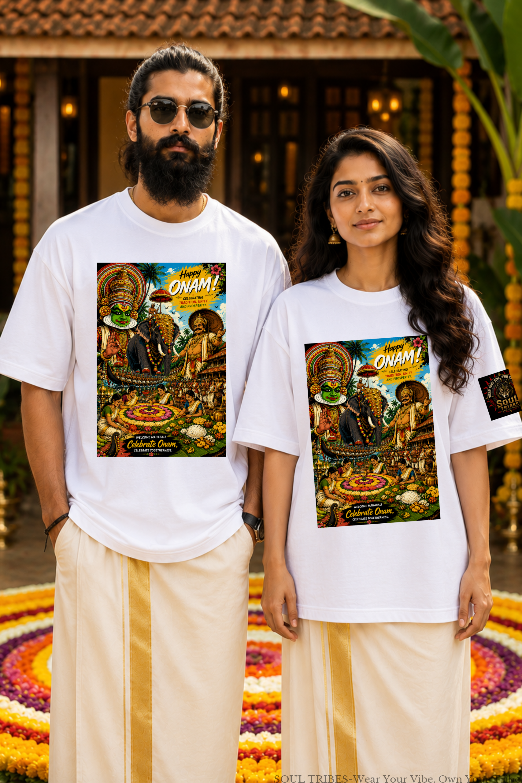 soul tribes unisex happy onam oversized t shirt soul tribes unisex happy onam oversized t shirt
