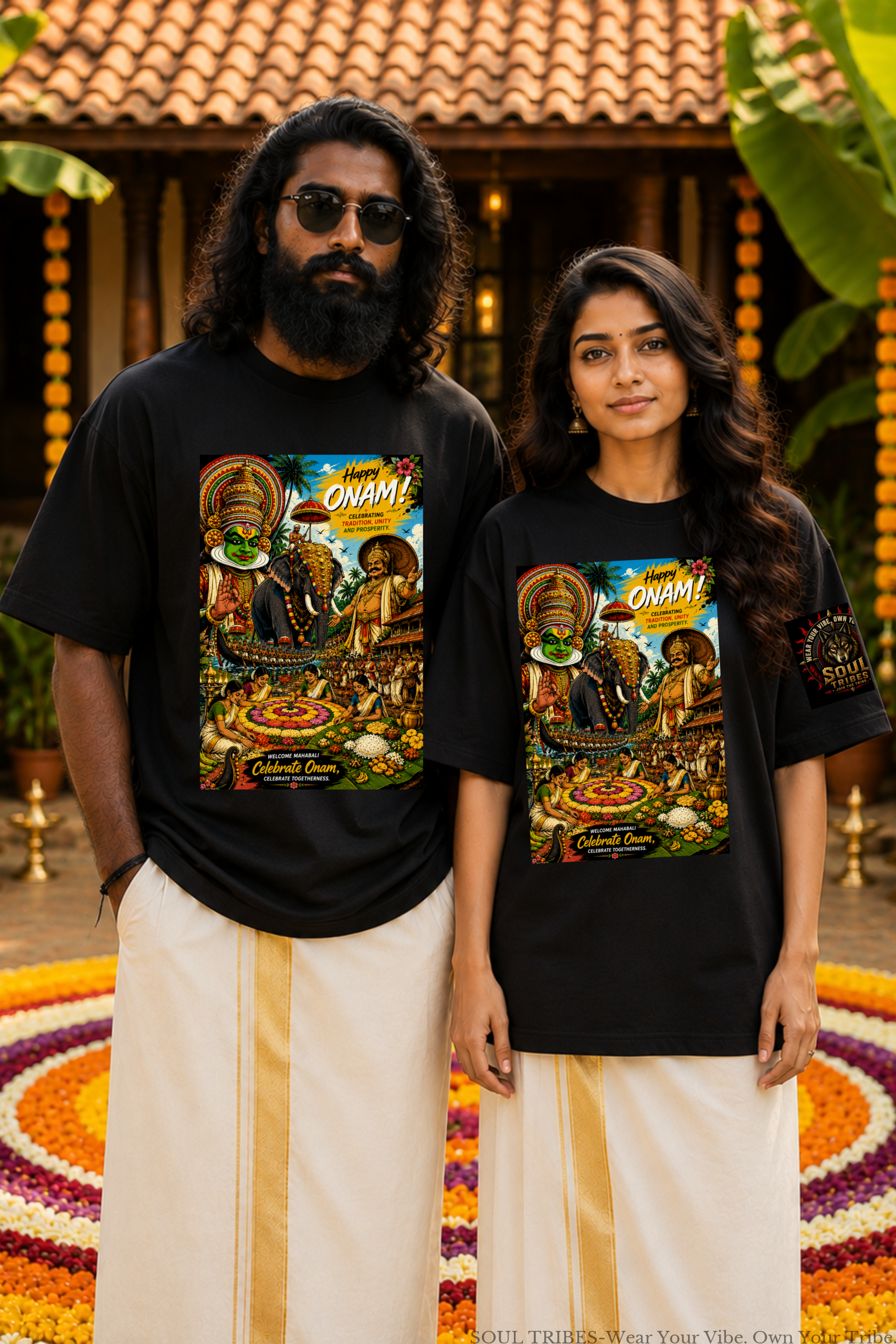 soul tribes unisex happy onam oversized t shirt soul tribes unisex happy onam oversized t shirt