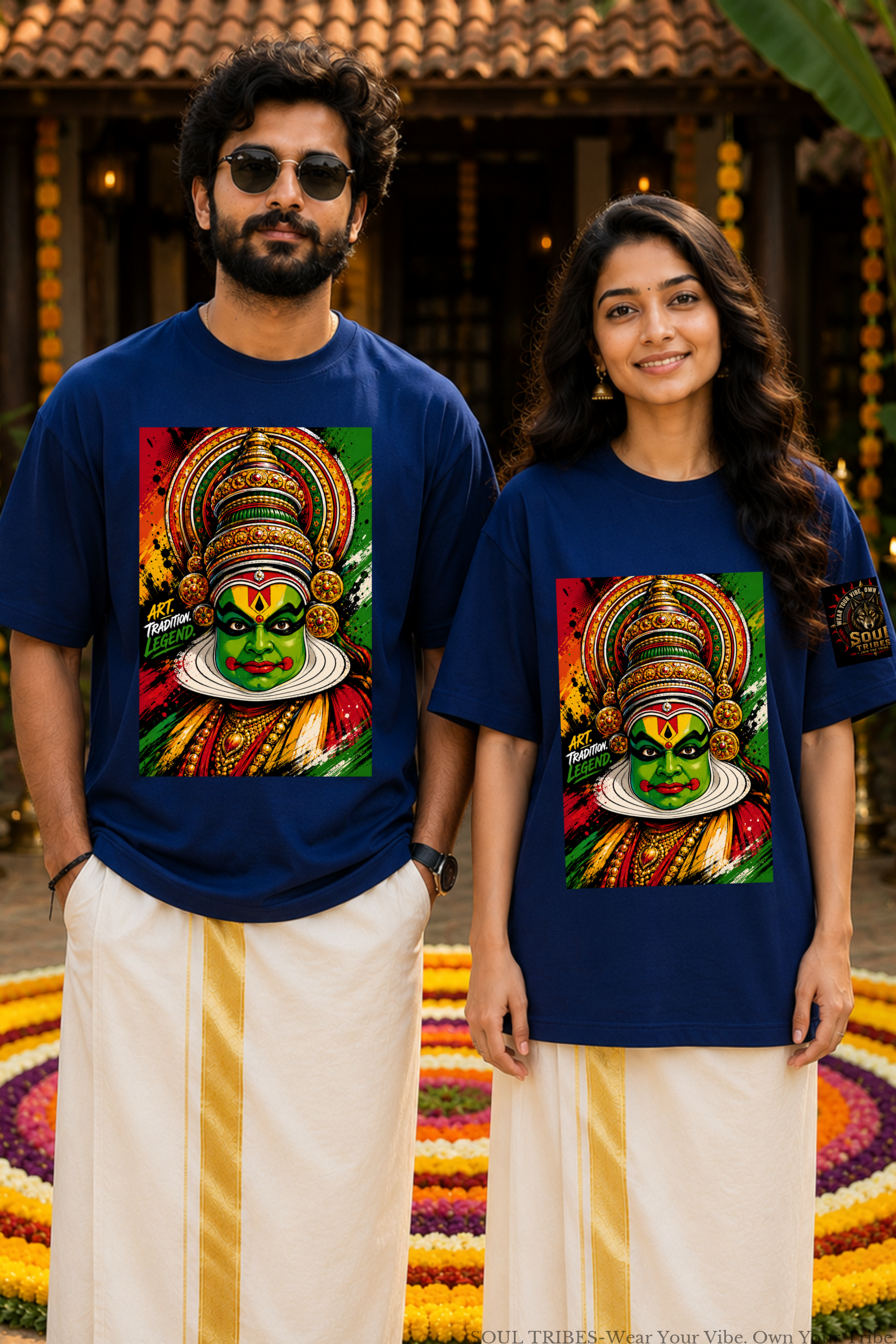 soul tribes unisex kathakali face fusion oversized t shirt soul tribes unisex kathakali face fusion oversized t shirt
