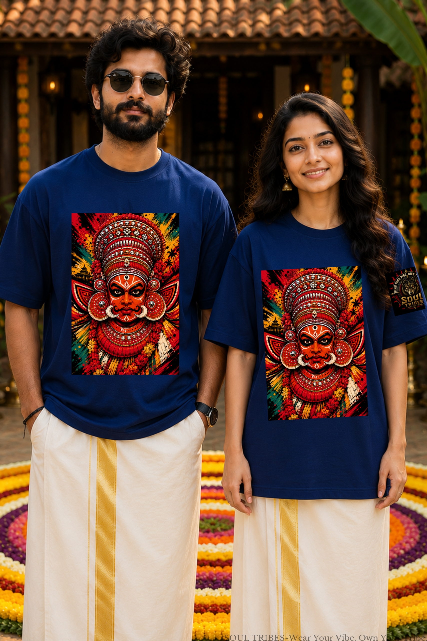 soul tribes unisex theyyam face oversized t shirt soul tribes unisex theyyam face oversized t shirt