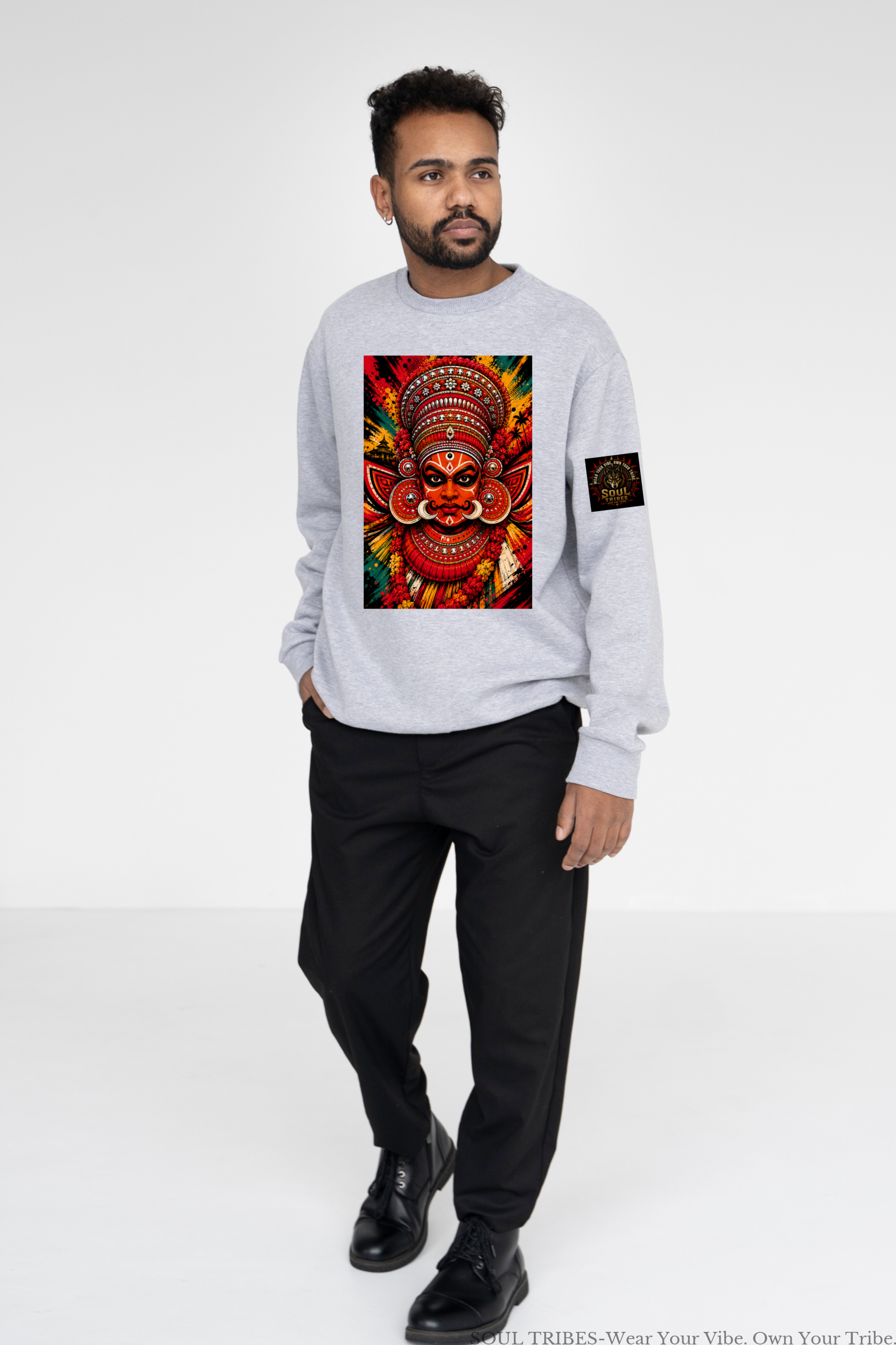 soul tribes mens theyyam face full sleeve t shirt soul tribes mens theyyam face full sleeve t shirt