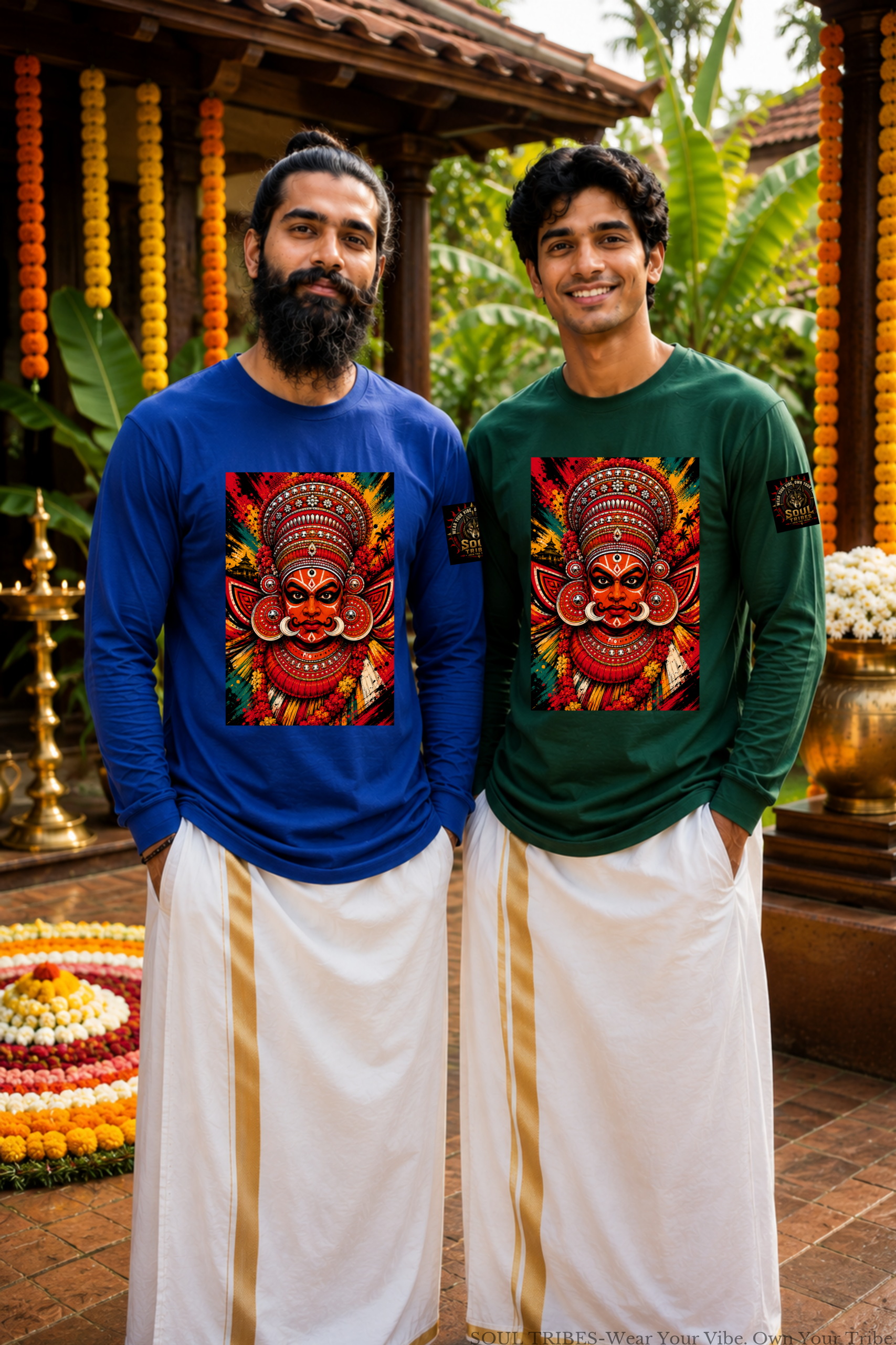 soul tribes mens theyyam face full sleeve t shirt soul tribes mens theyyam face full sleeve t shirt