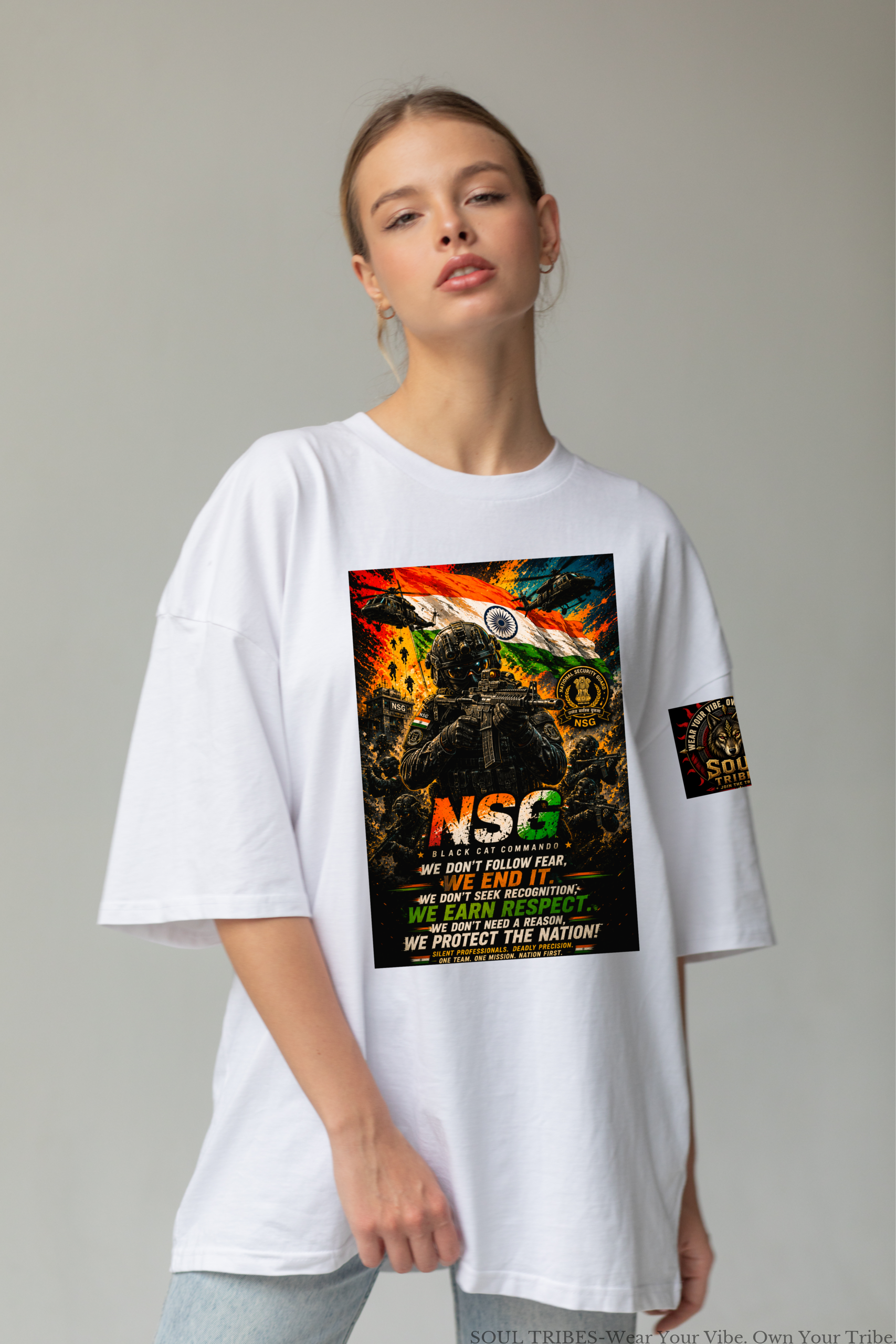soul tribes nsg black cat commando unisex oversized t shirt soul tribes nsg black cat commando unisex oversized t shirt