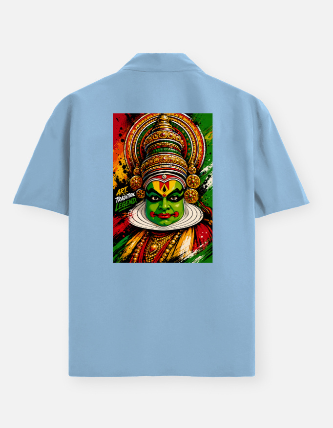 soul tribes unisex kathakali face back print oversized shirt soul tribes unisex kathakali face back print oversized shirt